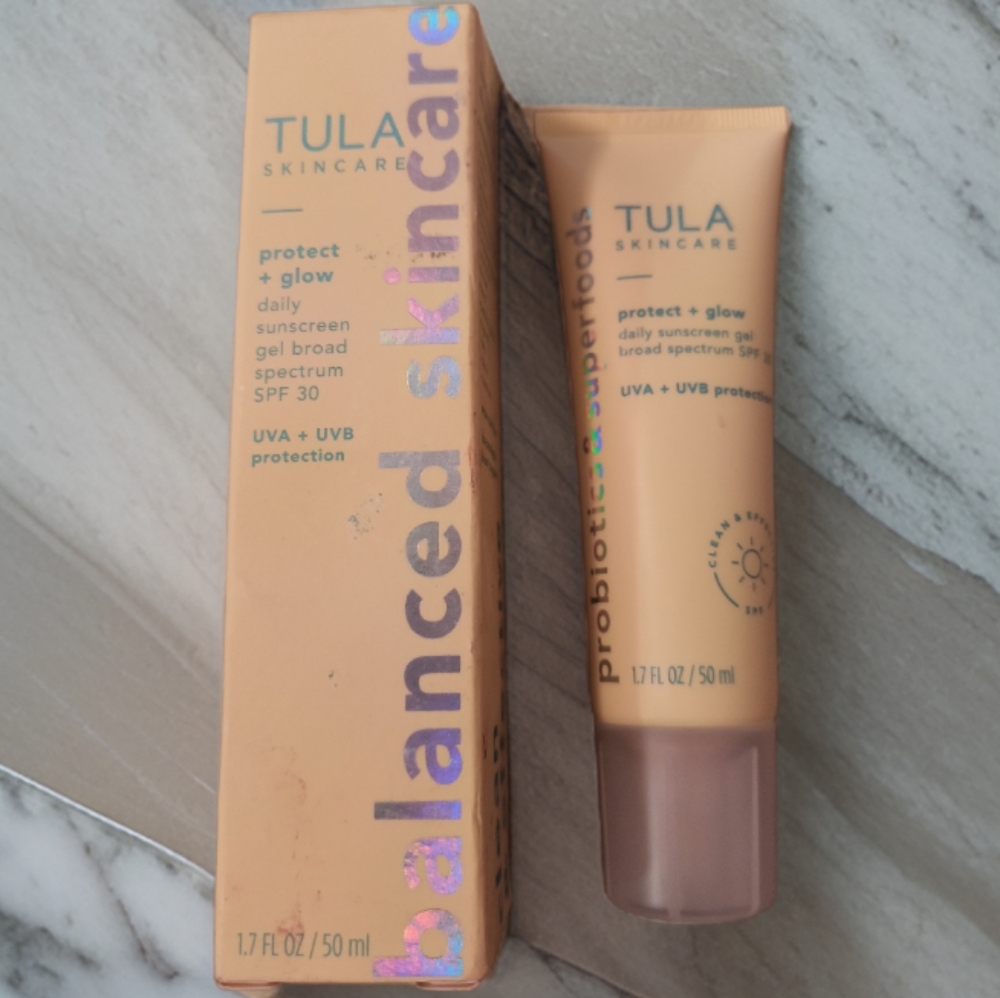 NEW TULA Protect + Glow Daily Sunscreen Gel Broad Spectrum SPF 30